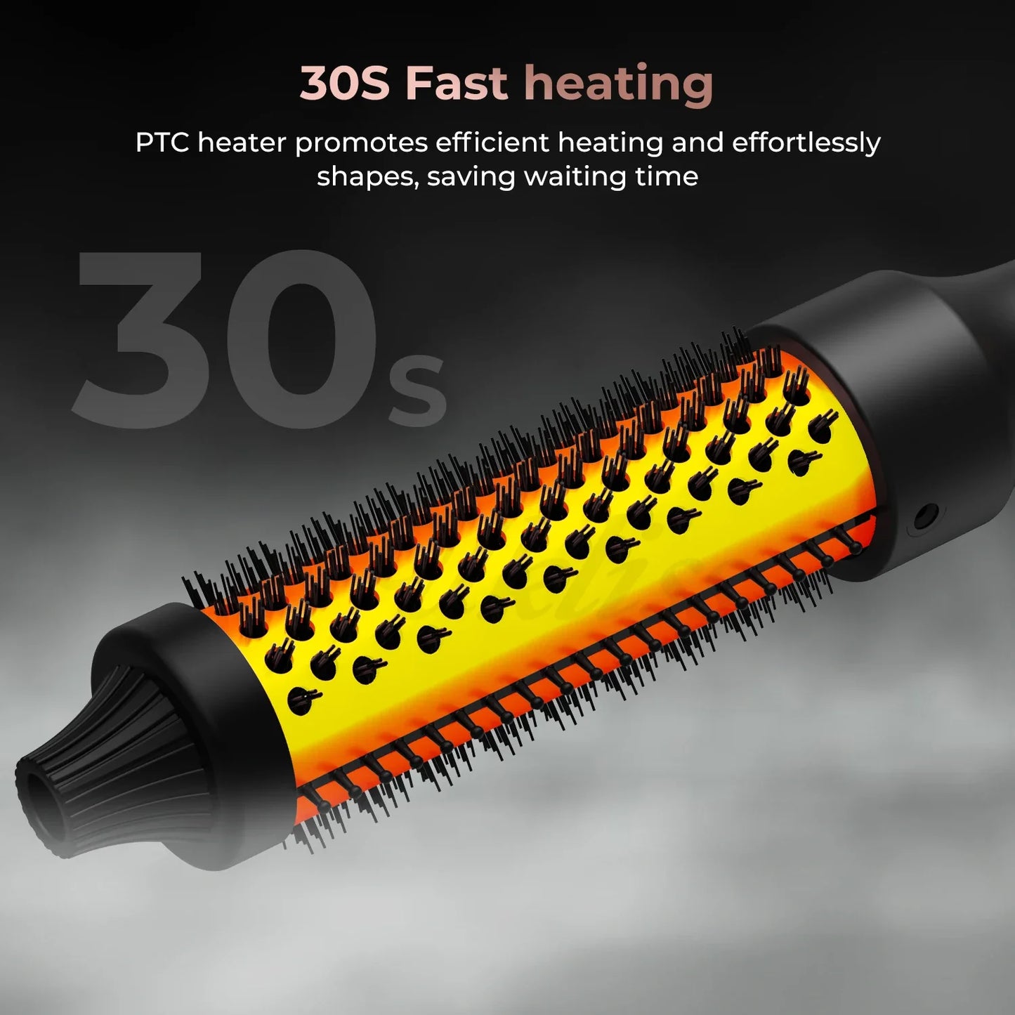 3 in 1 Thermal Brush Ceramic Hair Curling Wand