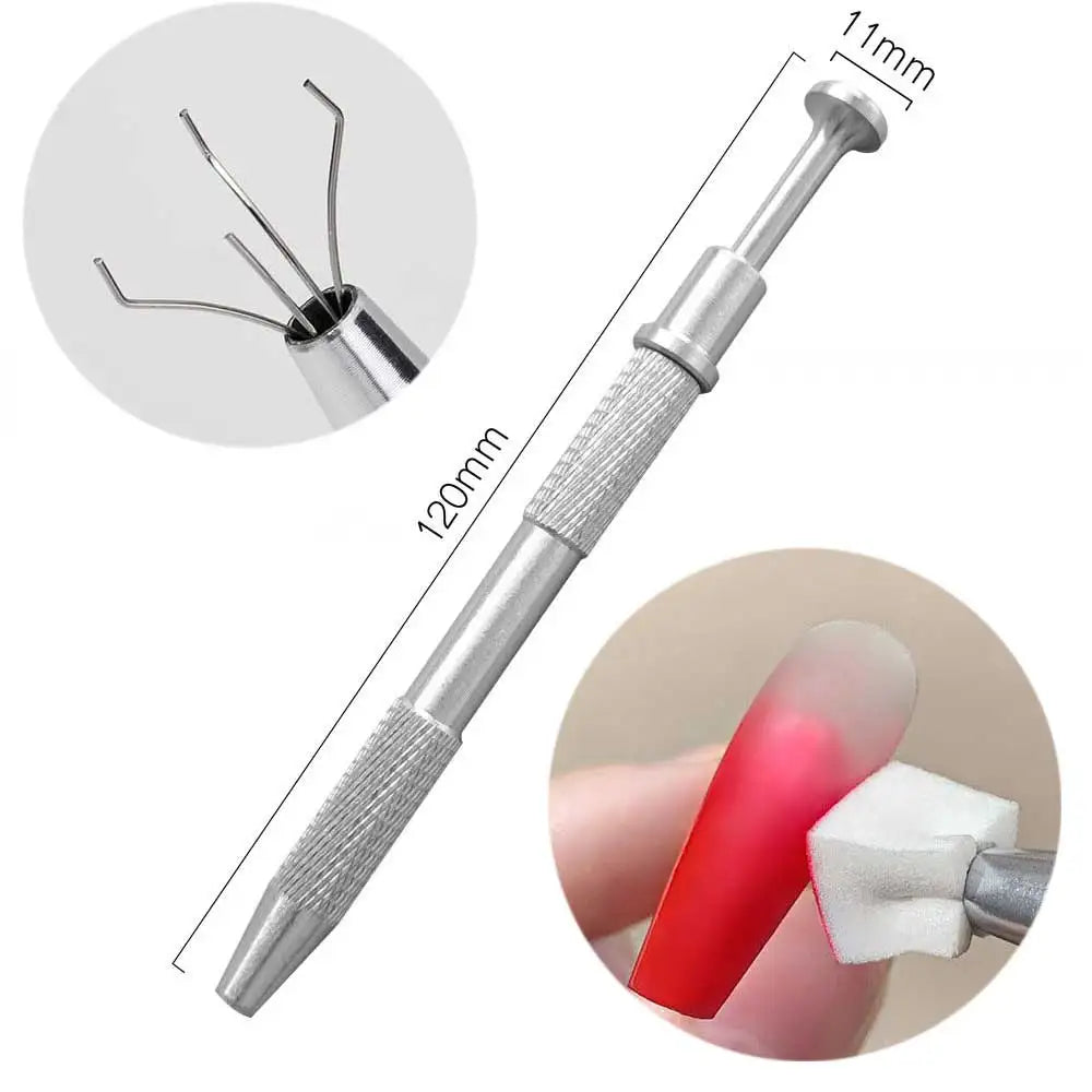 50pcs Square Nail Art Sponges & Grab Pen Set – Gradient Nail Brush for Gel Polish Design