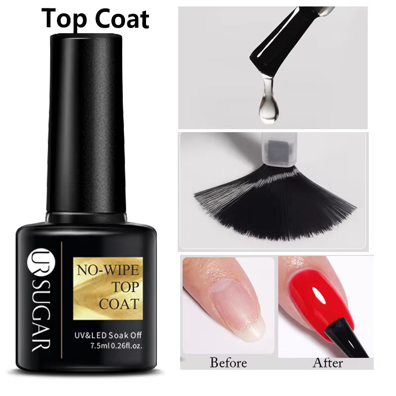 7.5Ml Champagne Gold Reflective Gel Nail Polish Bright Sparkling Glitter French Semi Permanent Nail Painting UV Gel