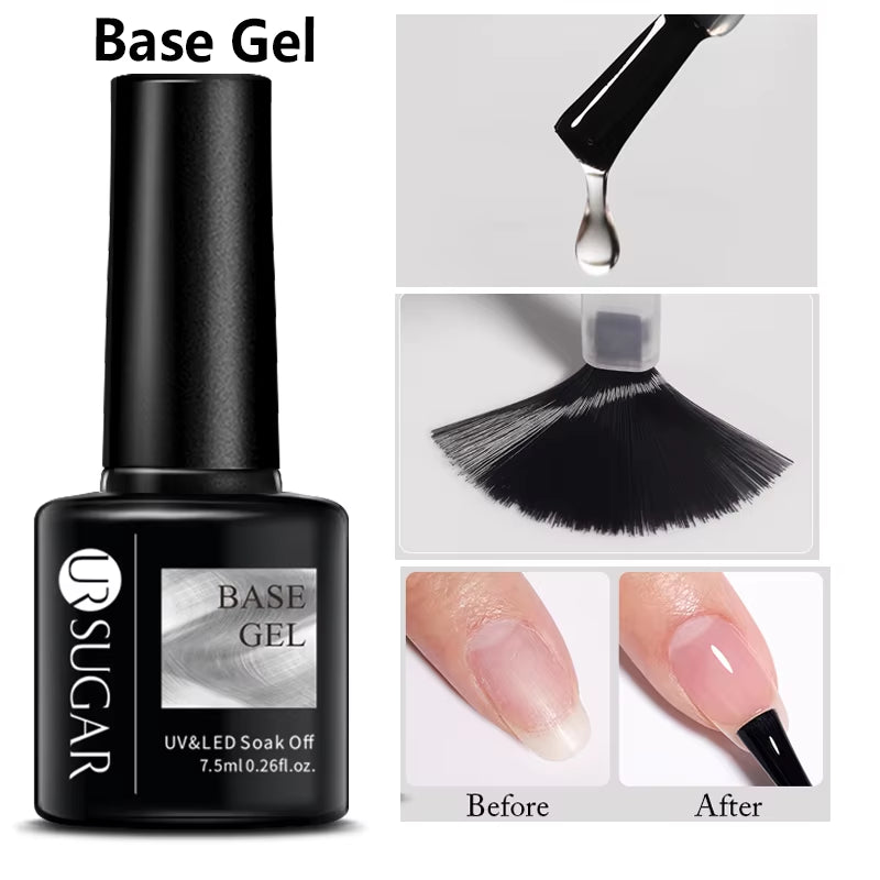 7.5Ml Champagne Gold Reflective Gel Nail Polish Bright Sparkling Glitter French Semi Permanent Nail Painting UV Gel