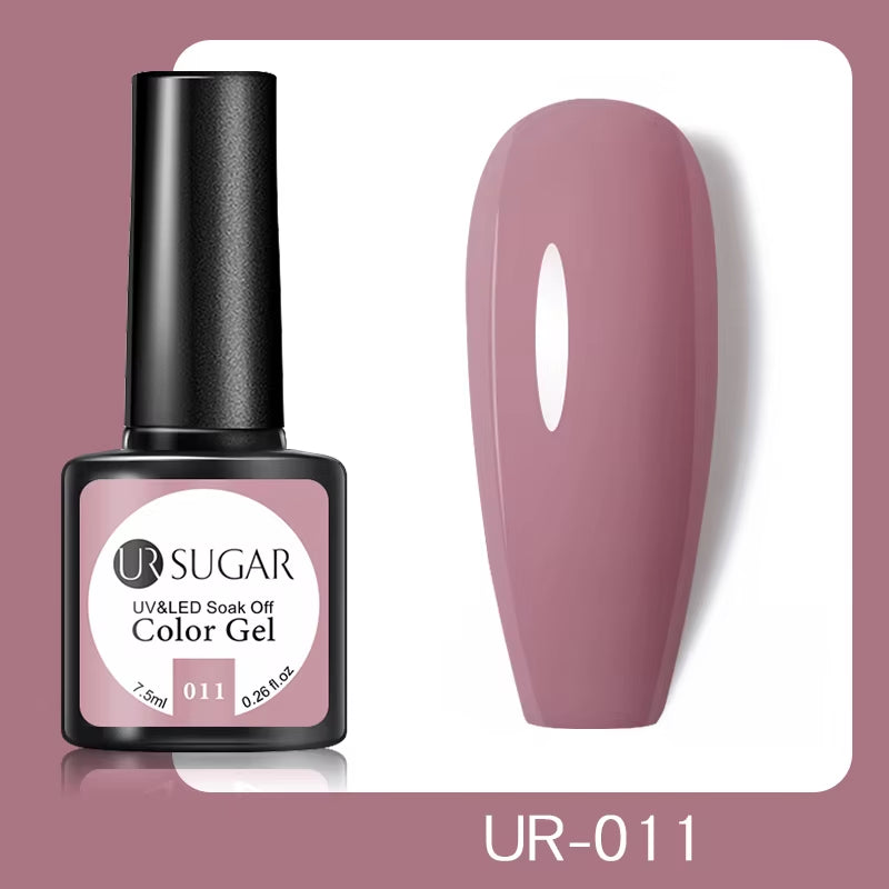 7.5Ml Champagne Gold Reflective Gel Nail Polish Bright Sparkling Glitter French Semi Permanent Nail Painting UV Gel