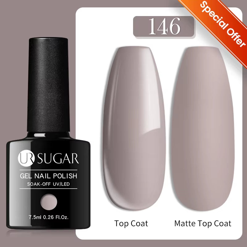 7.5Ml Champagne Gold Reflective Gel Nail Polish Bright Sparkling Glitter French Semi Permanent Nail Painting UV Gel